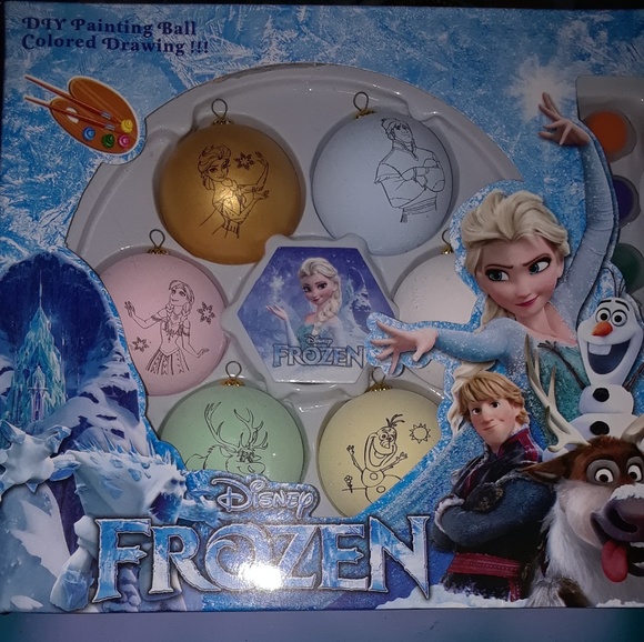 Disney's FROZEN DIY paint your own Christmas balls - Picture 2 of 5
